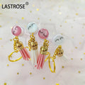 Private Label Mini Eye Lash Eyelash Spoolies Cleaning Brush in Tube Keyring Mascara Eyelash Extension Brush Keychain
