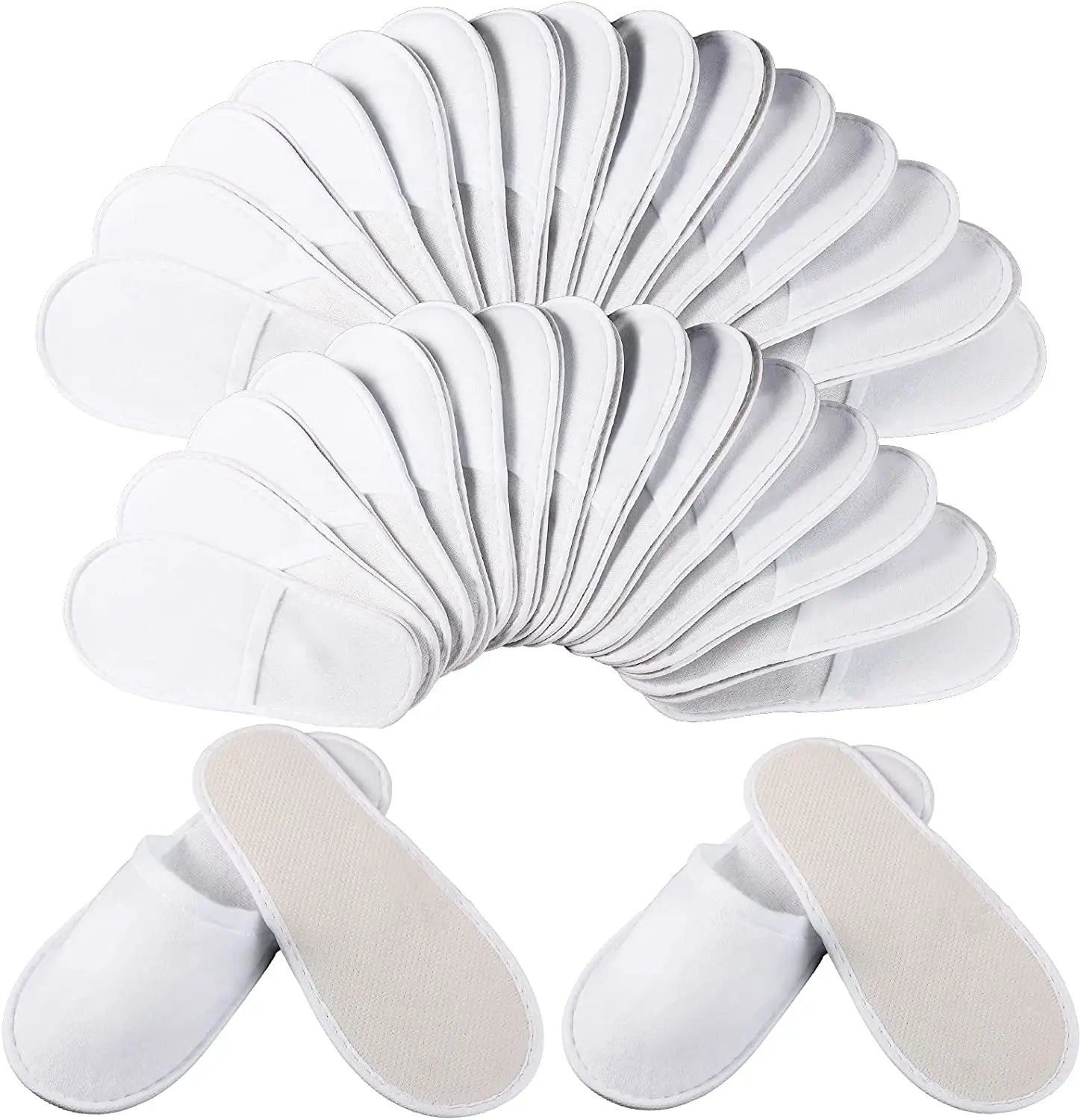 Spa Slippers Closed Toe Disposable Indoor Slippers for Men and Women Spa Hotel Motel Home Guest Room