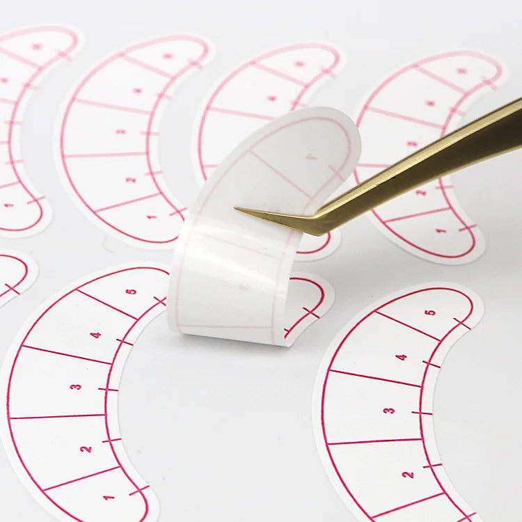 70 Sheets Other Eyelash Practice Tools Eyepad Lash Paper Map Practice Sheet Eyelash Extension Practice Eye Patches for Beginners