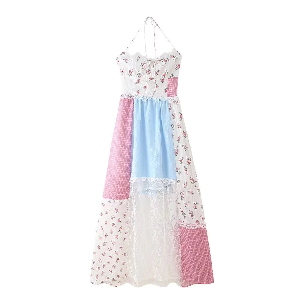 Lace Pleated Dress Wholesale Ribbon Dress Manufacturer Floral slip Dress Factory Directly