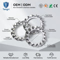 Factory Price DIN 6798 J Stainless Steel External Teeth Serrated Plain Surface Lock Washer