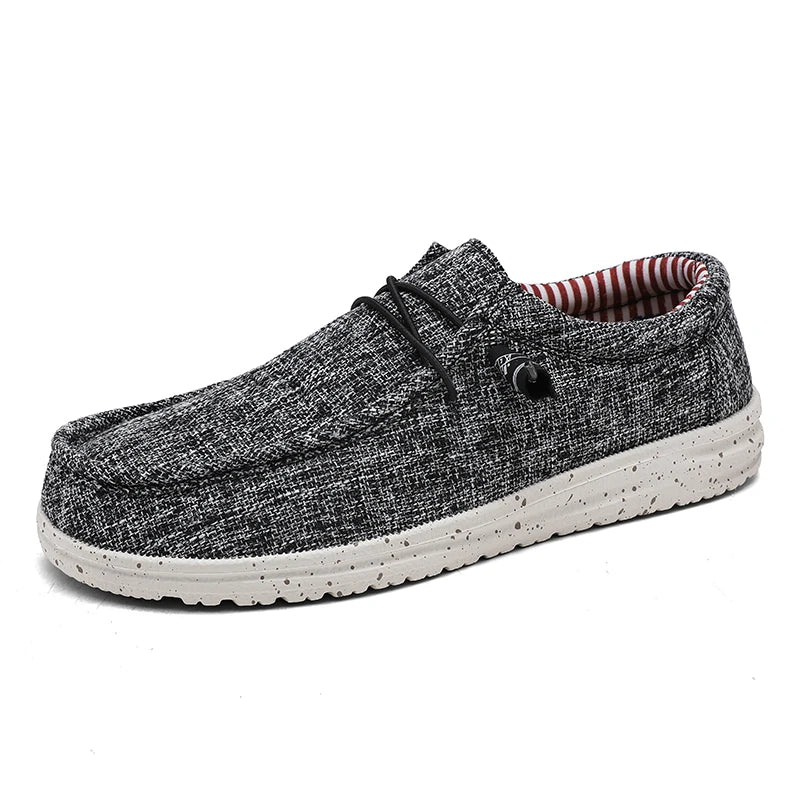 Greatshoes Style Casual Business Office Leather Derby ShoesMen'S Canvas Loafers Best Walking ShoesSummer Casual Flat Shoes Men