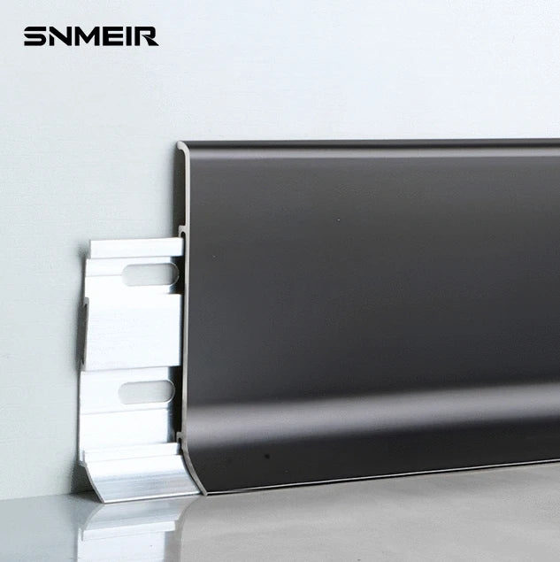 SENMRY Metal Flush Skirting Board Interlock Wall  Protectors Aluminum Skirting Board