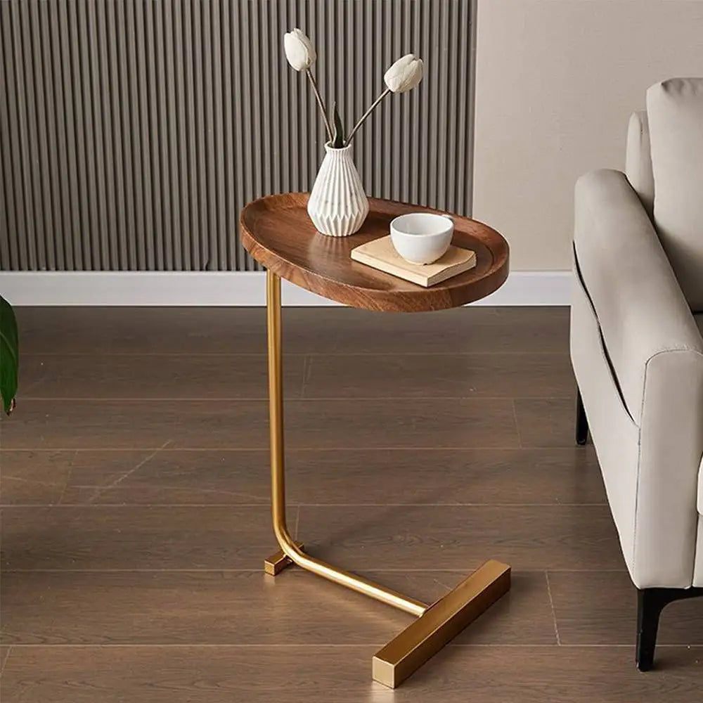 HANYEE Hot Sale Luxury Walnut Custom Living Room Bedroom Furniture Modern Side Table