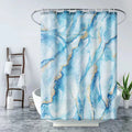 Geometric Simple Luxury Shower Curtain Waterproof Mildew-Proof Polyester Digital Printing Bathroom Decor