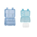 Recyclable Plastic Rectangle Kids Bento Lunch Box Portable Tableware for Kids Eco-Friendly Lonchera
