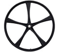 26 Inch Bike Rims 5 Spoke Magnesium Alloy Disc Brake Powder Coated Rear QR Stand City Bike Wheels