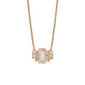 Milskye High Quality Design Gold Plated 925 Silver baguette Necklace for Women