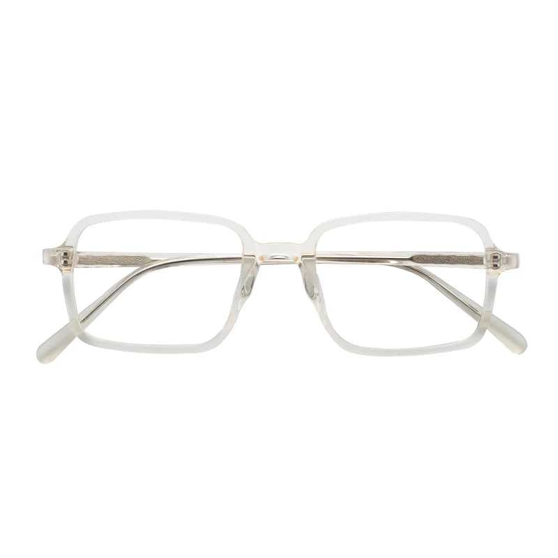 Premium Clear Acetate Optical Frame - Blue Light Blocking Glasses Ideal for Diamond Face Shape Anti-Glare