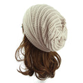 Adult Lady Fashionable Classic Winter Knitted Acrylic Wool Bennie Binnie Satin Lined Hat for Women Hats