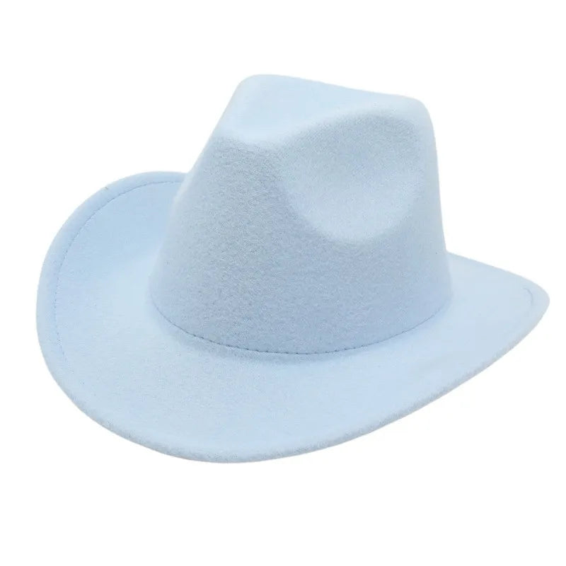Wholesale Blank Cheap Cowboy Hat Cotton Polyester Cowboy Hats