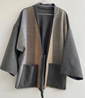 Japanese Style Kimono Cardigan for Men with Alpaca Mix Blend Ottoknit Lounge Cardigan