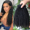 Fast Shipping Afro Kinky Curly Hair Clip Ins Large Stock Invisible Raw Indian Clip Ins Extension