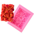 HY Silicone Rose Soap Bar Mold Handmade Flower Lotion Bar Candle Making