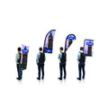 Wholesale Backpack With Printed Logo Flag Walking Promotional Advertising Product Cheap Custom Backpack Flag Banner