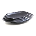Unbreakable  Restaurant Dinnerware Serving 10 Inch Black Melamine Sushi Plates