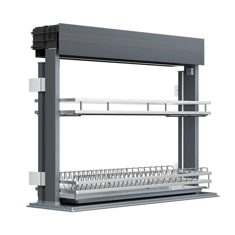 Smart Lifting Storage Automatic Lifting Cabinet for Kitchen Electric Pull Down Dish Rack