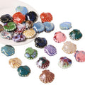 Wholesale DIY Fashion Ceramic Shell Beads Handmade Porcelain Loose Shell Style White Blue for Bracelets Necklaces Earrings