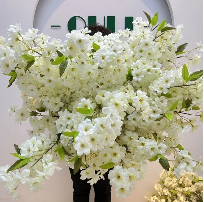 Q-4122 Top Level Artificial Cherry Blossom Branches for Home Wedding Decoration Cherry Branches