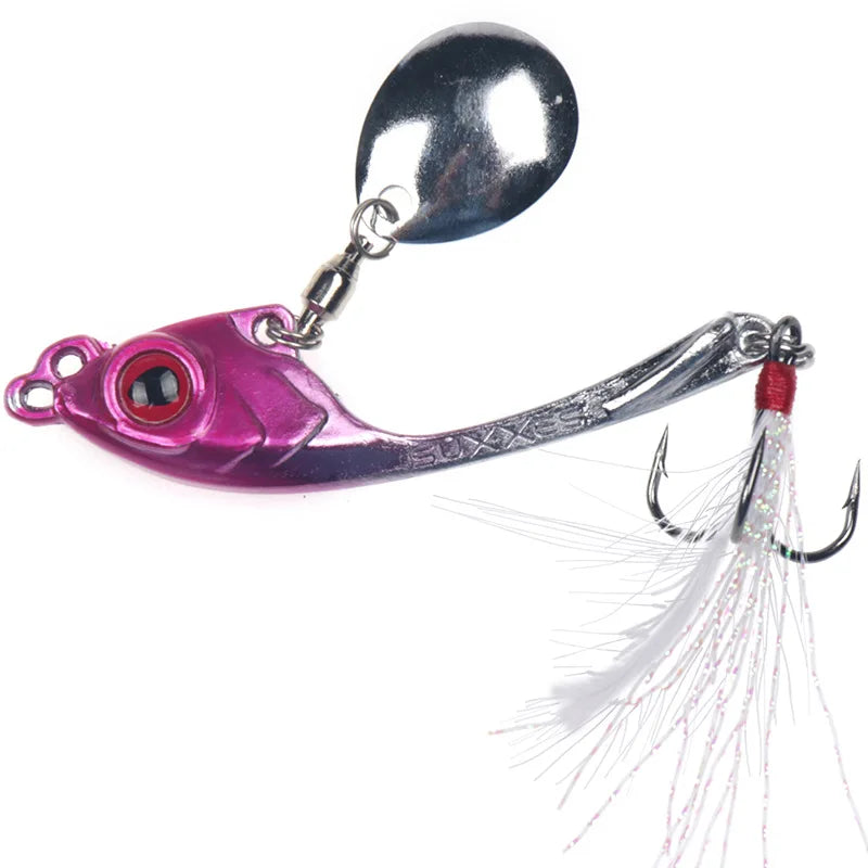 Fishing Lures Sinking Metal Spoons  Mini Jigging Bait  Metal Vib Lure