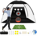 Golf Net Golf Practice Net All in 1 Golf Nets for Backyard Driving and Garage 10x7ft Golf Hitting Net with Chipping Net