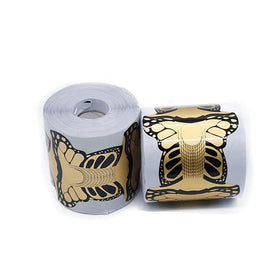 Factory OEM DIY Tool Nail Extension Sticker Aluminum Butterfly Nail Art Dual Nail Forms