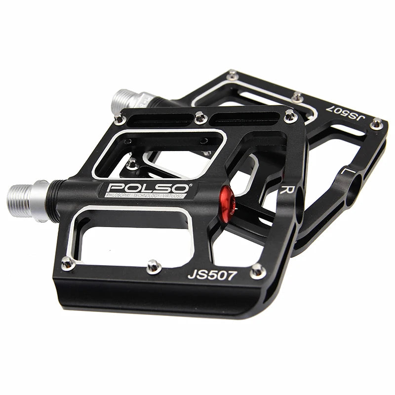 JS507 Custom Lightweight Glossy Bike Pedals Aluminum Small Mtb Mountain Bike Pedals