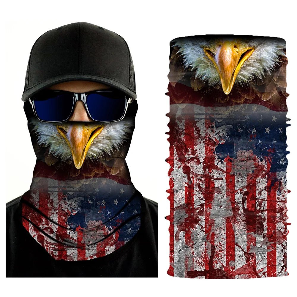 Custom Printed Multifunction Motorcycle Outdoor Sports Face Cover Helmet Liner Bandanas