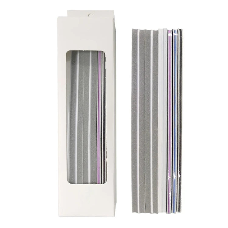 Top Quality 6pcs Emery Board Nail File Set Factory Price Professional Washable Private Custom Label Sponge Nail File Set