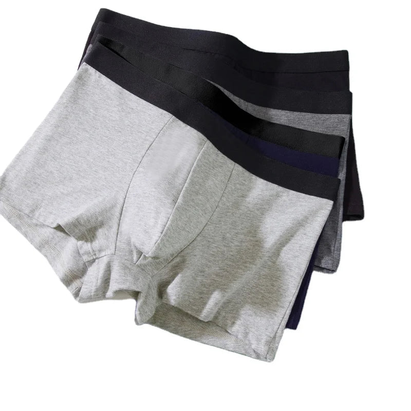 Panties Boxer Men Underwear Pure Color 95% Cotton Men Briefs