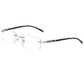 Business Style Nickel Alloy Rimless Glasses Frame for Men Optical Glasses Square Eyeglasses Frame