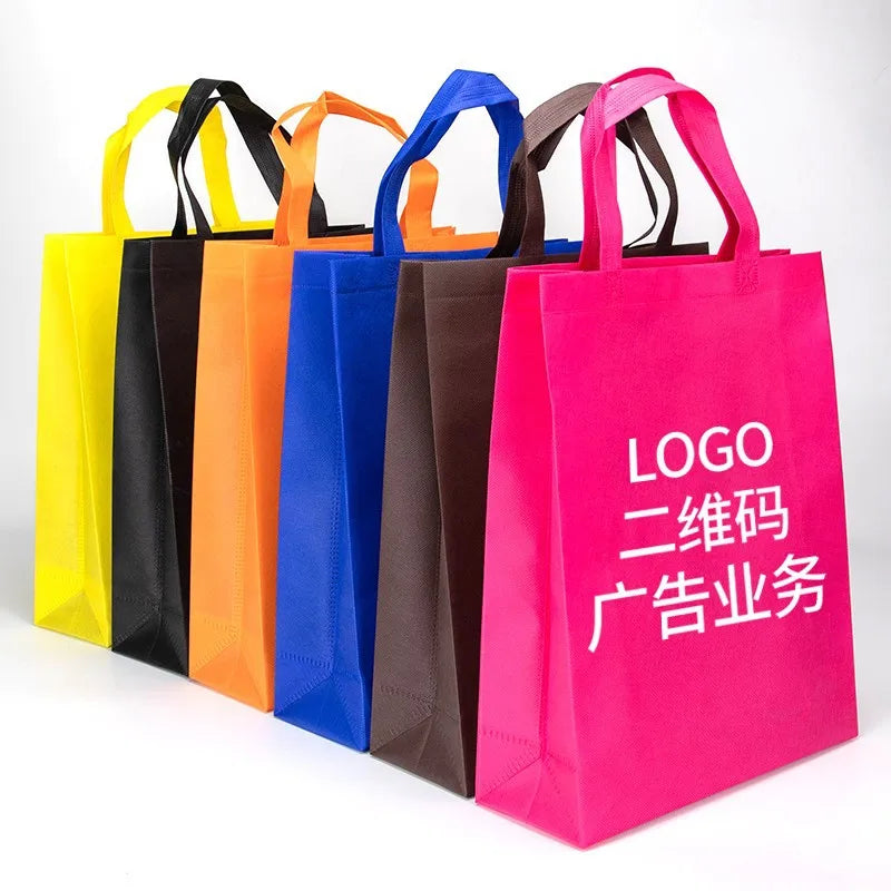 pink Reusable pp Laminated Non Woven Shopping Tote Bags  Non-woven Tote Bag Non Woven Tote Shopping Bag
