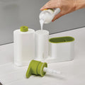 Bathroom Hand Soap Dispenser Plastic Modern Design Dish Cleaning Liquid Soap Bottle Sponge Holder Caddy