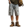Distressed Vintage Wash Casual Straight Ripped Baggy Jorts Skate Shorts Denim Jeans