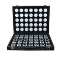 Modern Round Transparent Bare Stone Diamond Storage Display Box Loose Gemstones Boxes Beads Jewelry Tray With Lid