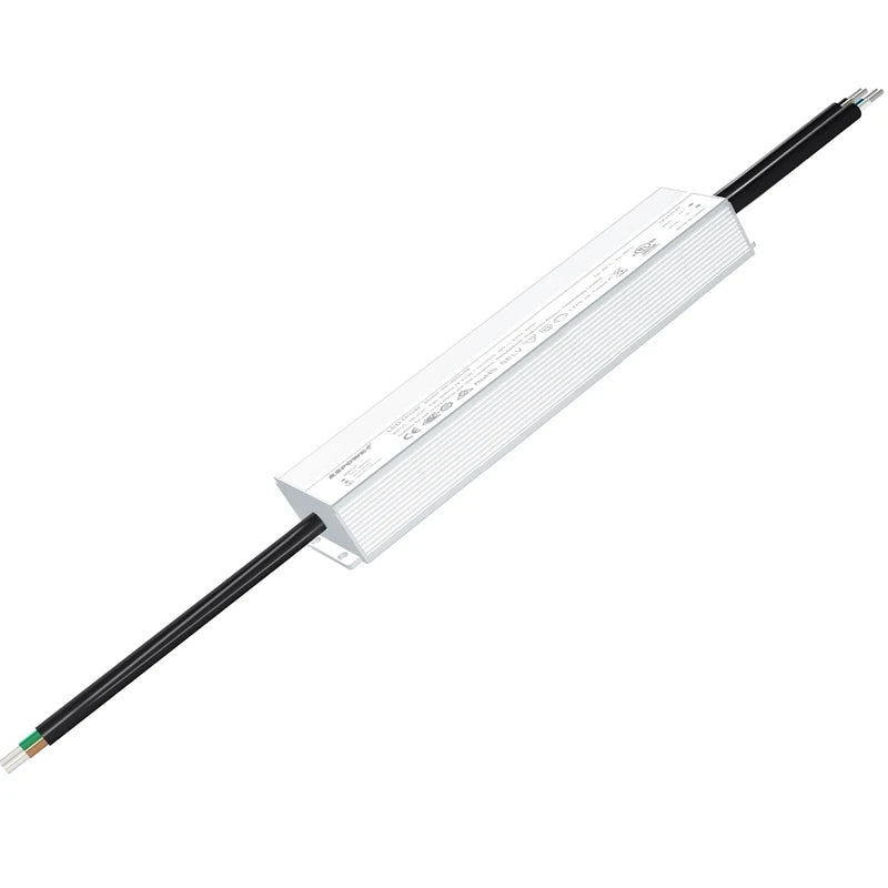 TRIAC Dimmable 24V 40W-320W LED Driver Aluminum Shell IP65/67 5-Year Warranty Dimmer Switching Power Supply 90% Efficiency