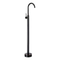 Black Brass Bathtub Faucet Single Handle Bathroom Tub Faucet Floor Mount Bathtub Faucets for Home Bathroom Use