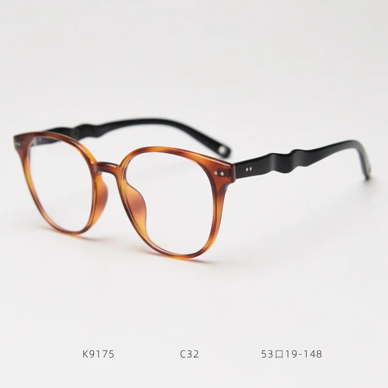 2026 Fashion TR90 Eyeglass Frame Anti Blue Light Prescription Myopia Glasses Brand Designer Retro Oversized Square Rivet Eyewear
