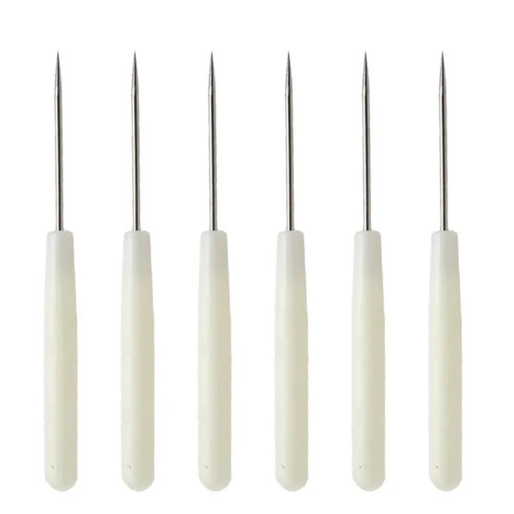 Wholesale White Handmade Leather Sewing Tool Plastic Handle Sewing Awl for DIY Stitching Sewing