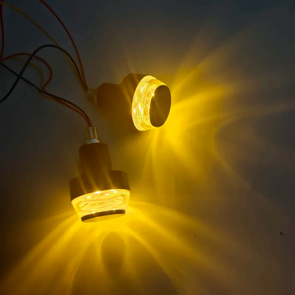 Turning Light 12V Install at END of Grips/Handlebar of Electric Bike Scooter MTB Tricycle Mobility LIght Intelligent Bike Lamp