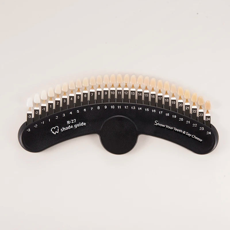 27 Colors Porcelain 3D Dental Teeth Whitening Shade Guide Tooth Bleaching with Removable Tabs