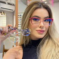 Ready to Stock Women Wholesale Glasses Cat Eye Frame Computer Gaming Fashion Anti Blue Light Women Glasses