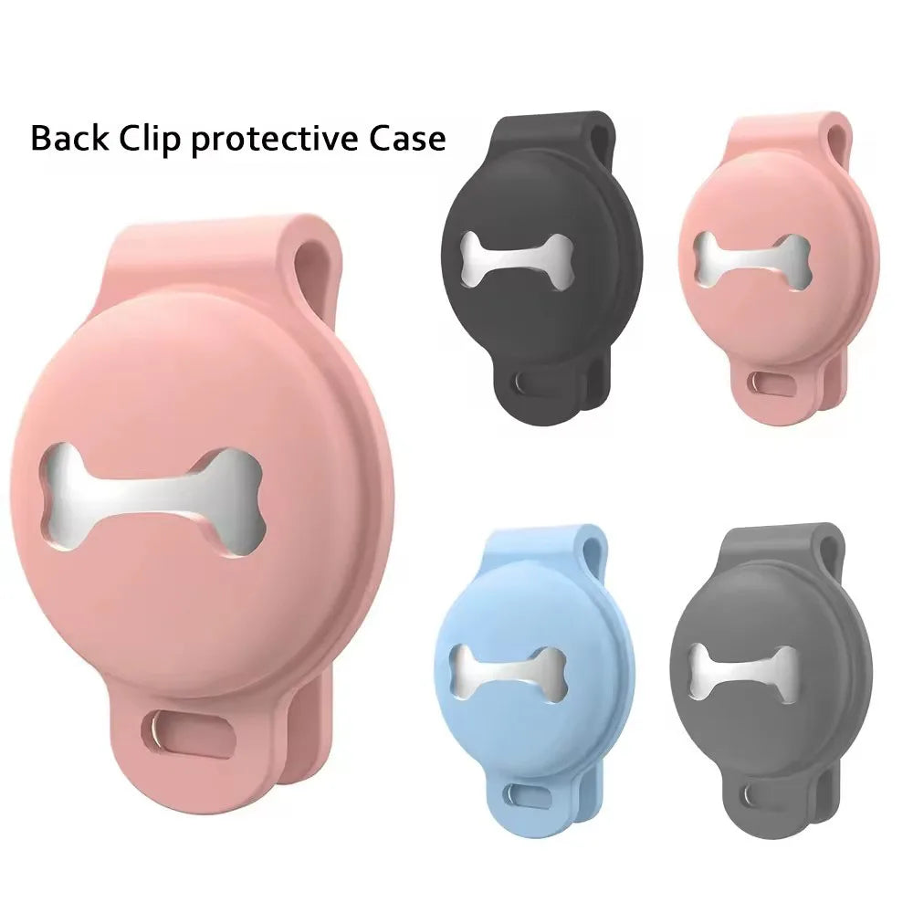 Factory Wholesale Pet Accessories Protecting Silicone Dog Bone Shaped Positioner tracker Pet Air Tag Case