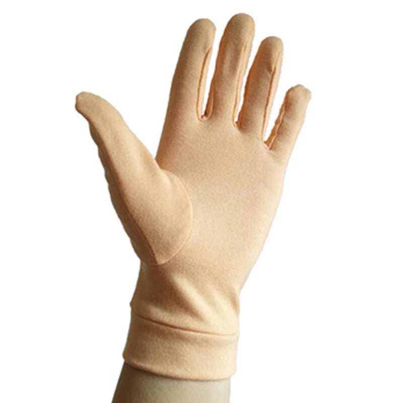 Hot Selling Compression Anti-Arthritis Full Finger Gloves Anti-Slip Moisture Wicking Cotton Spandex Stretchable Lining for Sport