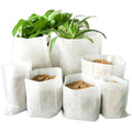 9 X 11 cm 100pcs White Color Nursery Plant Growing Bags Growing Protective Bags Non Woven Fabric Nursery Pot