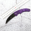 Folding Knife Pocket Knife with Stainless Steel Blade and Aluminum Handle for Outdoor Tactical Survival