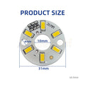 DC 5V 3W SMD5730 LED Ring Light PCB Board 31mm Aluminum Round PCB 10mm ID High Power LED Chip Diode for DIY Lighting Repair