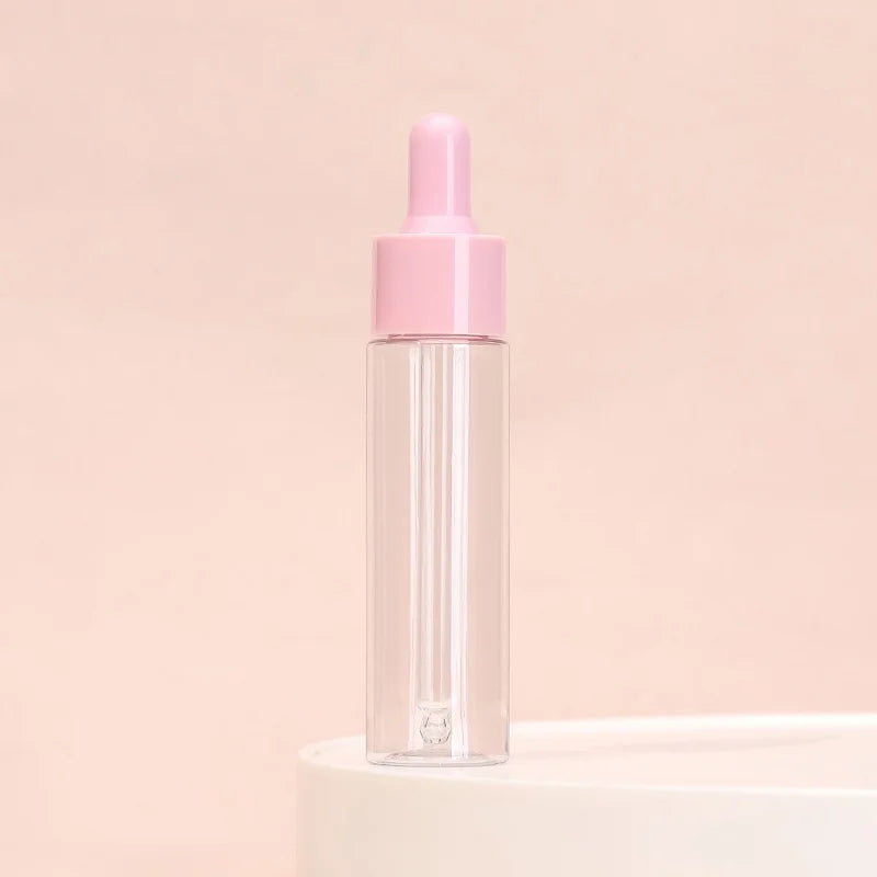 Colorful 30ml Macaron PET Plastic Serum Bottles Thick Empty Small Essential Oil Dropper Bottle