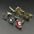 Luxury Wholesale Custom logo Suit Shirt Black Silver Cufflinks Custom Button Men Cuff Link for Men