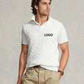 Custom Knitwear Manufacturer Quality Mens Sleeveless V Neck White Cable Knit Horse Logo Sweater Vest Men